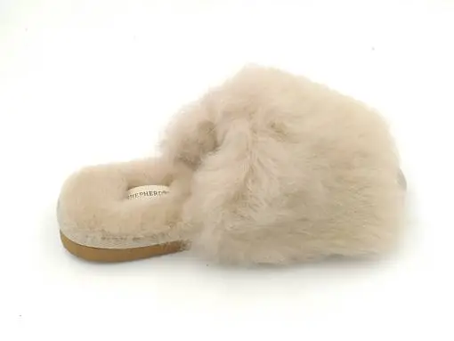 Naisten Aamutossut Shepherd Vaalea Beige 5 Naisten Aamutossut Shepherd Vaalea Beige - Image 3