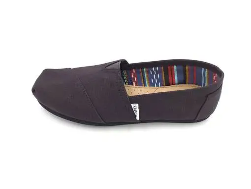 Naisten Kangaskengät TOMS Musta 4 Naisten Kangaskengät TOMS Musta - Image 2