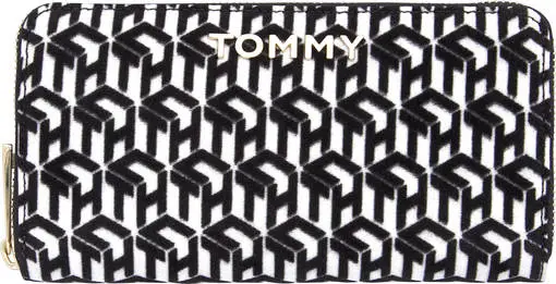 TH Lompakot Tommy Hilfiger Mustavalko 3 TH Lompakot Tommy Hilfiger Mustavalko