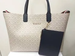 TH Olkalaukku Tommy Hilfiger Beige