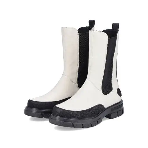 Naisten Talvikengät Rieker Beige Kombi 6 Naisten Talvikengät Rieker Beige Kombi - Image 4