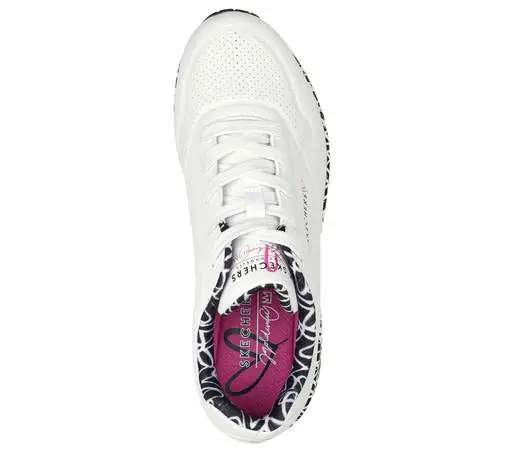 Naisten Tennarit Skechers Black White 6 Naisten Tennarit Skechers Black White - Image 4