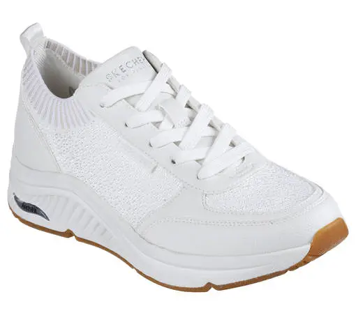 Naisten Tennarit Skechers Valkoinen 3 Naisten Tennarit Skechers Valkoinen