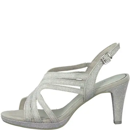 Naisten Korkokengät MarcoTozzi Hopea 4 Naisten Korkokengät MarcoTozzi Hopea - Image 2